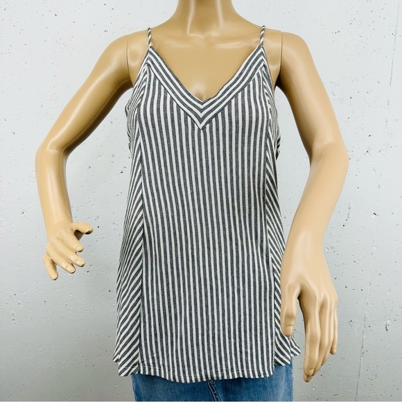 COA Clothing Of AhnJoongHee Clothing Women's Small Striped Ribbed Tank Top NEW - Picture 1 of 12